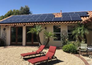 Roof Mount Solar System, Fallbrook CA 1 residential roof mount solar system