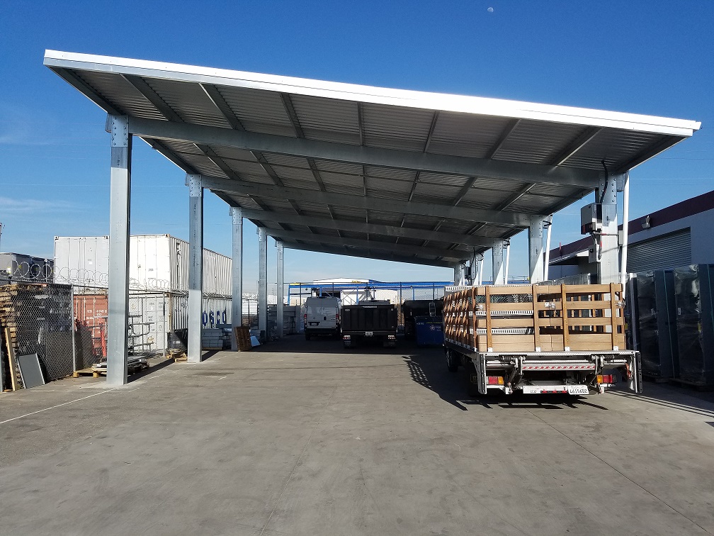 Truckport medium size Solar Carports and Solar Canopies